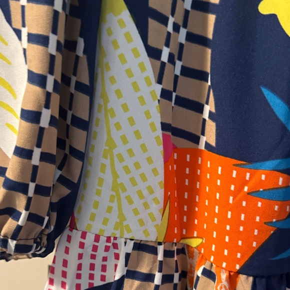 Colorful Geometric Patterned Dress - Picture 2 of 4